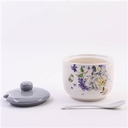 60215 Сахарница 3пр 520мл Букет фантазий доломит LR (х36)