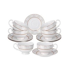 Чайный набор 12пр, на 6 персон, 300мл, фрф СВАДЕБНЫЙ LEFARD п/уп