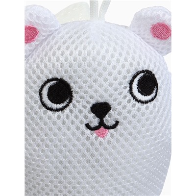 Игрушка - мочалка детская «Белый мишка» Крошка Я