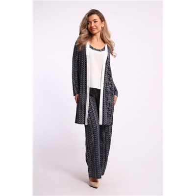 Женский домашний костюм с брюками 31909 (Синий)