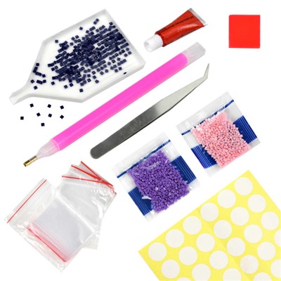 Алмазная мозаика по номерам 30х40 см "ЛОШАДЬ И САКУРА" квадратные стразы 70809 Феникс