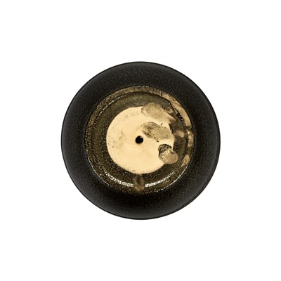 УЦЕНКА Горшок цветочный с поддоном 5л, темное золото керамика, "Золото" (М)