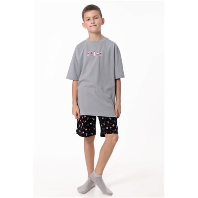 Пижама футболка и шорты М225108Псч