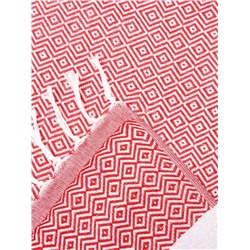 Плед с кисточками «Этель» East, 100×180 см, красный