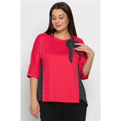Блуза Федерика (малиново-черная) Б14990-18М
