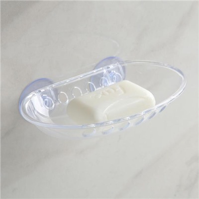 Мыльница на присосках Bath Collection, пластик, 15.5×9.5×3 см, МИКС