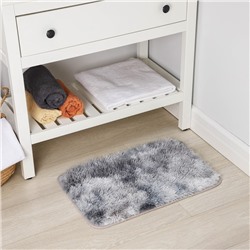 Коврик Доляна «Пушистик», 40×60 см, серый
