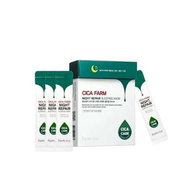 Маска ночная в саше с центеллой азиатской Cica Farm Night Repair Sleeping Mask 4 мл*20 шт