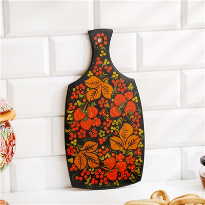 Набор разделочных досок с держателем «Хохлома», 3 шт., 48×33×1 см, дерево