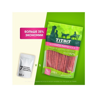 Лакомство TitBit для собак Колбаса Пармская, для всех пород, 350 г
