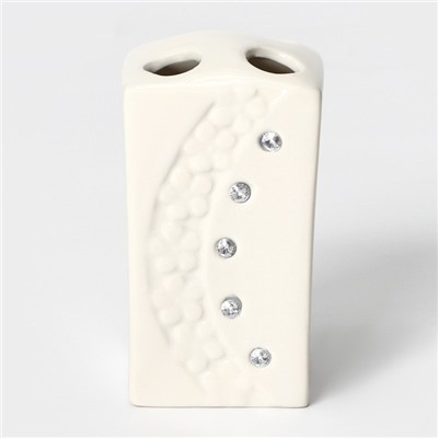 УЦЕНКА Набор для ванной, 4 предмета: дозатор, мыльница, 2 стакана