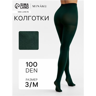 Женские колготки MINAKU 100 ден, хаки, размер 3/M