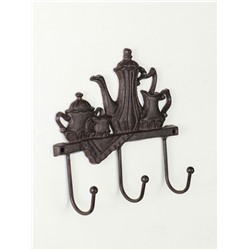 Настенные крючки декоративные «Чаепитие», чугун, 18×20×5.5 см