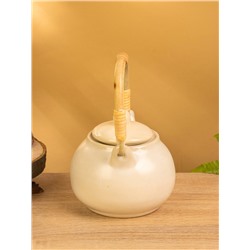 Чайник заварочный «Камень», 18×18×12 см, керамика, бежевый в крошку