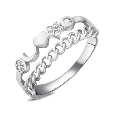 Кольцо, куб.циркон., Z-24324