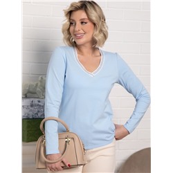 Блуза с кантом Либерти (голубая) Б15264-50М