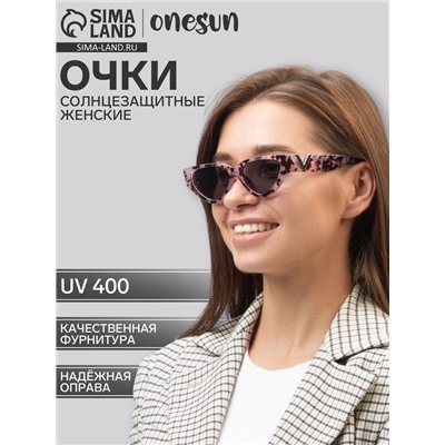 Очки солнцезащитные женские OneSun, uv 400, дужка 14.5 см, ширина 14.7 см, линза 3.2×5.5 см