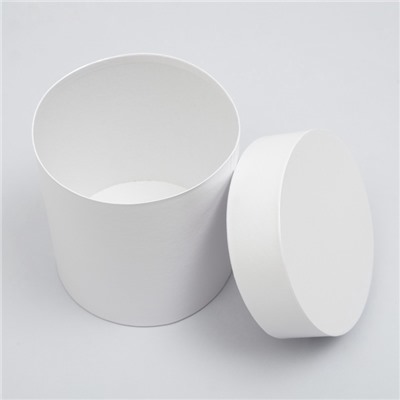 Набор шляпных подарочных коробок 5 в 1 «Белизна»,20×19.5 ‒11×11 см