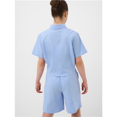 Комплект текстильный для девочек: рубашка, шорты