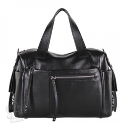 Сумка женская кожаная 6619VG black  Vitelli Grassi