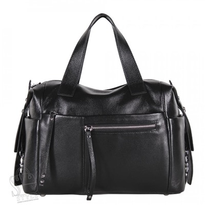 Сумка женская кожаная 6619VG black  Vitelli Grassi