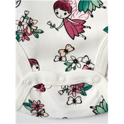 Боди детское трикотажное для девочек, 2 шт в комплекте