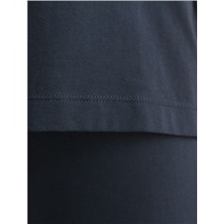 Футболка с принтом свободная эластичная из премиального хлопка