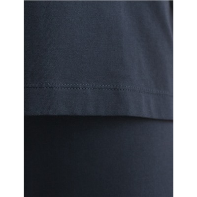 Футболка с принтом свободная эластичная из премиального хлопка