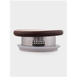 Кувшин «Акация», 1 л, 15×10×22, деревянная ручка и крышка-сито, стекло, прозрачный