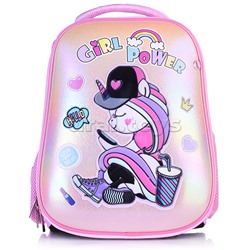 Рюкзак Ergonomic Classic "Girl power" 37х29х17 см EVA материал светоотраж. 2 отделения 2 кармана