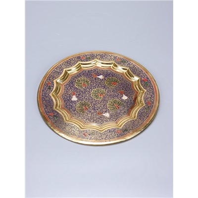 УЦЕНКА Блюдо «Абстракция», 25×25 см, латунь