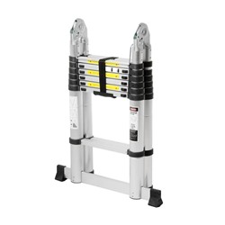 Стремянка-лестница телескопическая ТУНДРА, раскладная, алюминиевая, 2.2×2.2 м