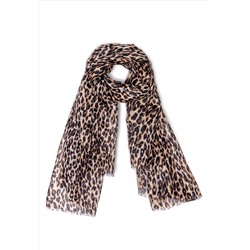 600999 Женский палантин, анималистичный принт