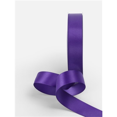 Лента атласная TEIRA, двухсторонняя, 20 мм, 25±1 м, фиолетовая №0470