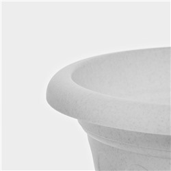 Вазон для цветов «Колывань», 5.3 л, d=30 см, h=24 см, мраморный