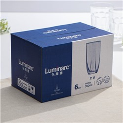 Стаканы Luminarc EIFFEL, 350 мл, высокие, набор 6 шт., стекло, прозрачные