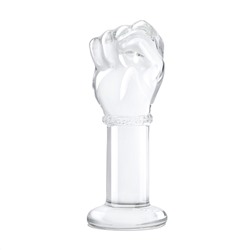 Стеклянный плаг в форме сжатой в кулак руки 5’’ Glass Fist Butt Plug - 13 см.