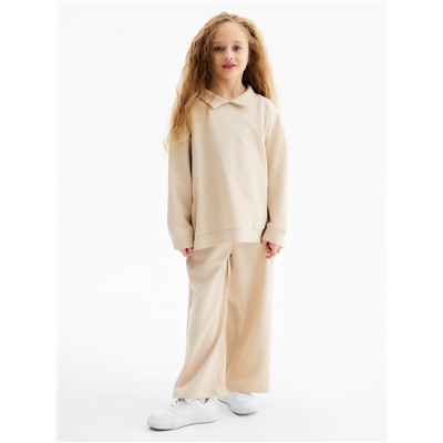 Толстовка детская MINAKU, бежевая, рост 152 см