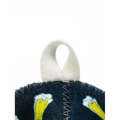 Шапка для бани и сауны «Дегустатор», полиэфир, шерсть