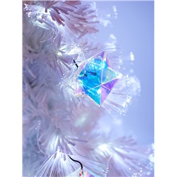 Ёлка светодиодная «Белоснежная» 90 см, диаметр нижнего яруса 45 см, 8 веток, 8 режимов, свечение белое