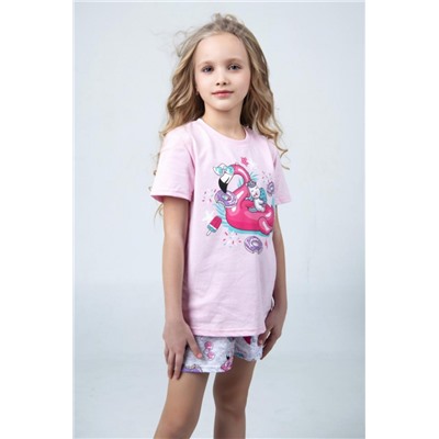 Happy Фламинго - детская пижама (Розовый)