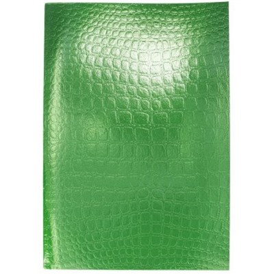 Тетрадь А4  96л клетка "Бумвинил МЕТАЛЛИК тиснение CROCO Зеленый" (072789) Хатбер
