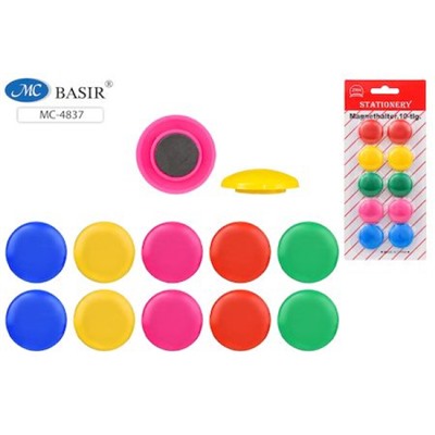 Набор магнитов для доски 30 мм 10шт МС-4837 Basir