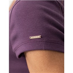 Футболка из плотного трикотажа с плетением риб 1*1