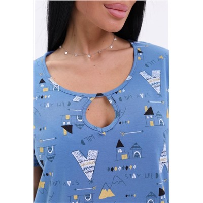 Ночная сорочка 221 (Синий)