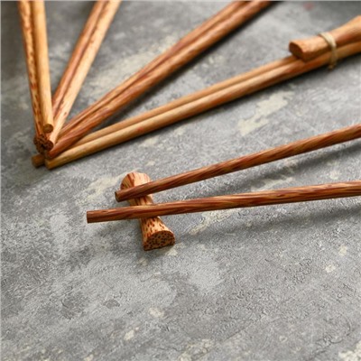 Палочки китайские «Трапеза», 5 пар, 23×7.5×1.5 см, кокос