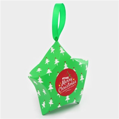 Подарочная коробка игрушка на ёлку складная «Звезда ели» 7×5.5×2 см