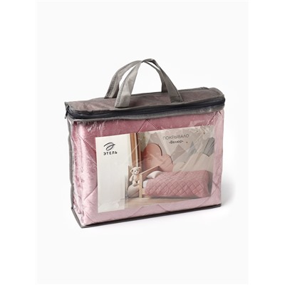 Покрывало Этель 1.5 сп 120×200±5 см, розовый, велюр, 100% п/э