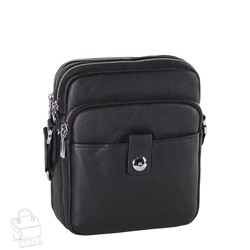 Сумка мужская кожаная 2601H black Heanbag в Новосибирске