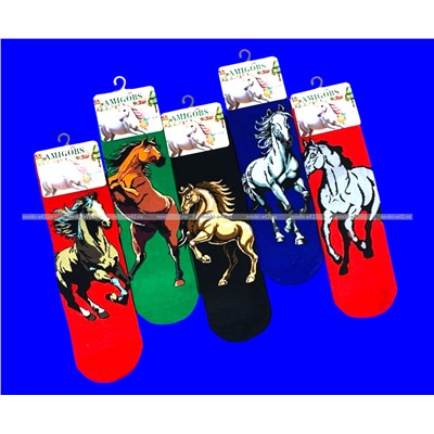 Носки универсальные ЦВЕТНЫЕ Символ 2026 года арт. 7134